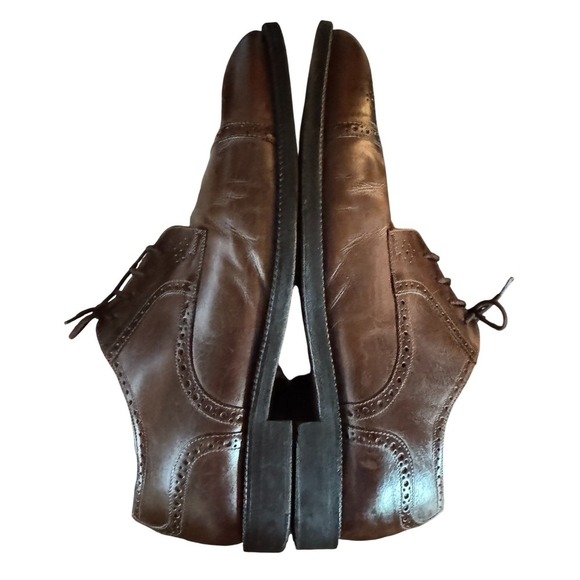 Johnston & Murphy Cellini Brown Leather Cap Toe Dress Shoe Made in Italy size 12 main image 5